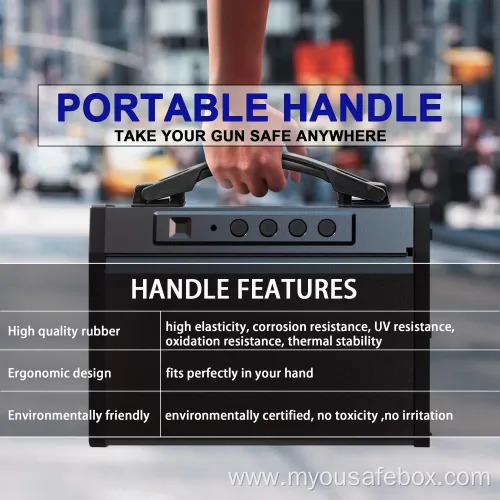 Biometric Fingerprint Safe Box with Gun Pistol Storage